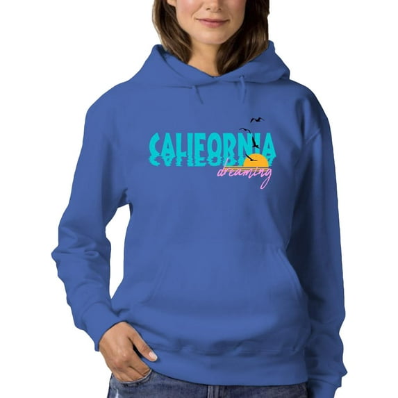 California Dreaming Sunset Hoodie Women -Image by Shutterstock, Female XX-Large