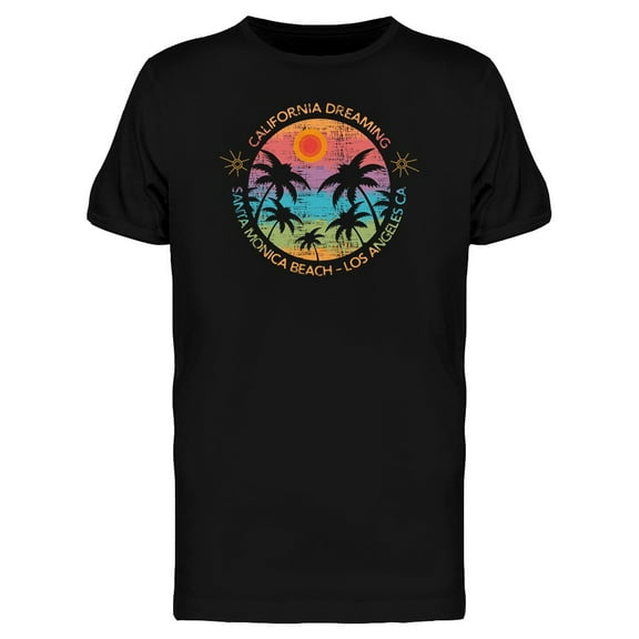California Dreaming Sunset T-Shirt Men -Image by Shutterstock, Male 3X-Large