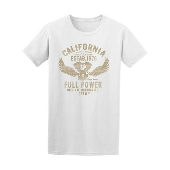 California Est 1976 Motorcycle T-Shirt Men -Image by Shutterstock, Male Large