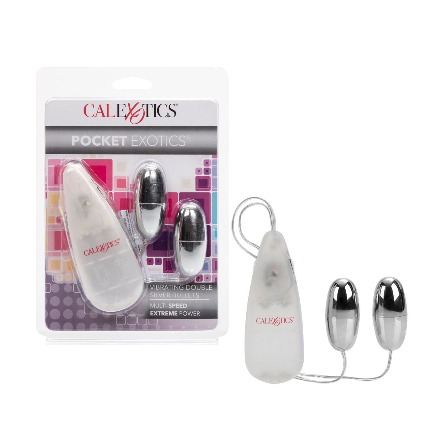 CalExotics Pocket Exotics Multi-Speed Double Silver Bullets - Walmart.com