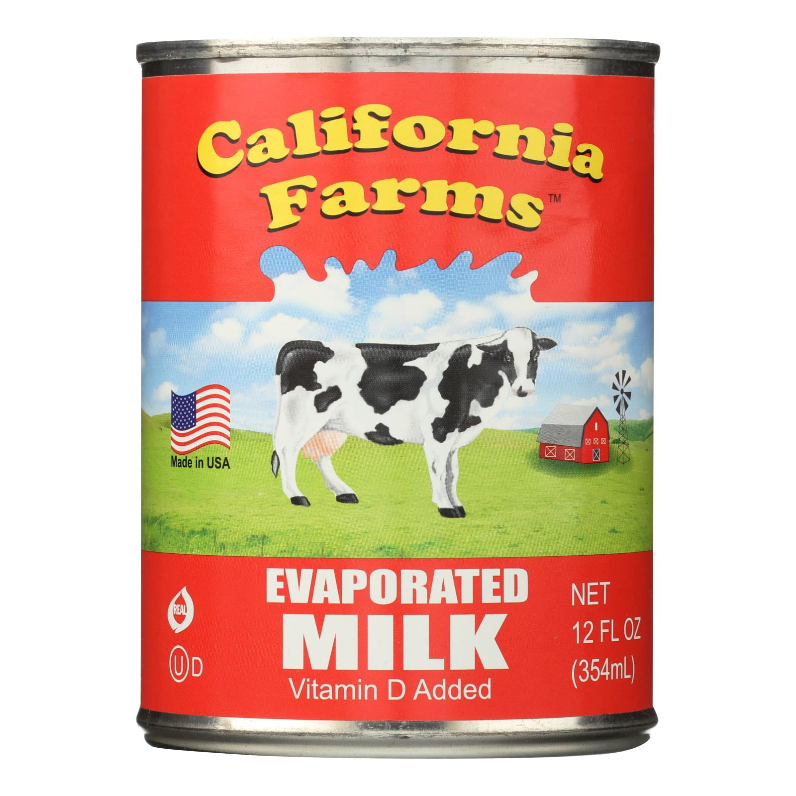 California Farms Evaporated Milk 12 oz (Pack Of 6)