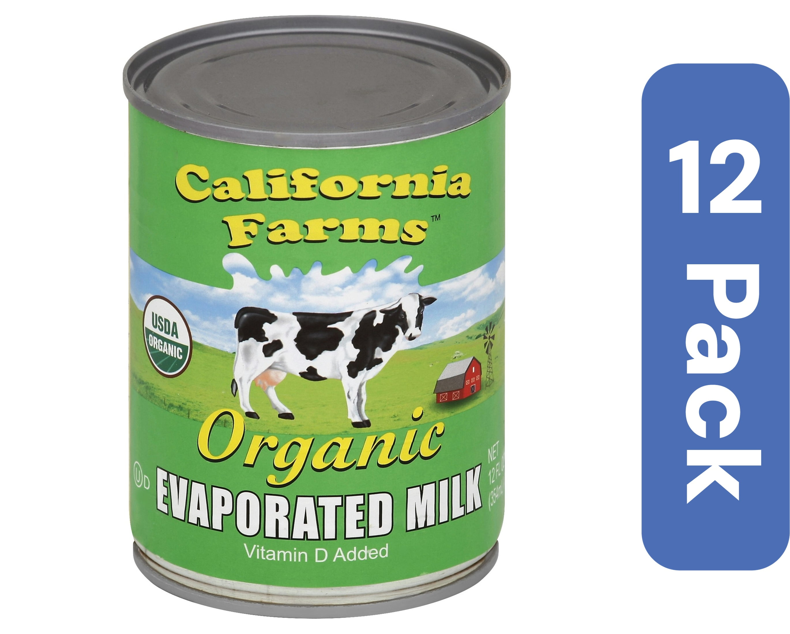 California Farms Organic Evaporated Milk 12 fl oz (Pack Of 12)
