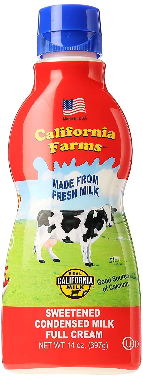 California Farms Sweetened Condensed OLF24 Milk Full Cream, 14 Oz, Single
