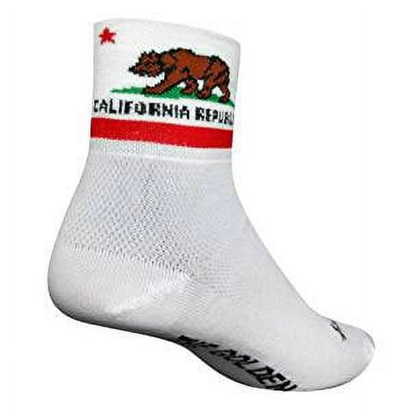 California Flag Socks (White) (L/XL)