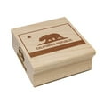 thumbnail image 1 of California Flag Solid Bear Square Rubber Stamp Stamping Scrapbooking Crafting - Medium 1.75in, 1 of 7