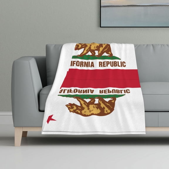 California Flannel Fleece Blanket All Season Flannel Throw For Sofa Bed Car Outdoor Home 32x48 Inch