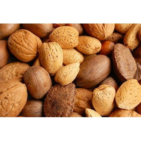 California Fresh Raw In-shell Whole Mixed Nuts 2 LB