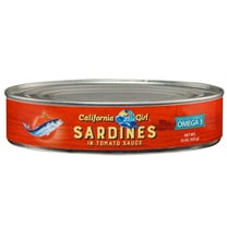 California Girl Sardines, In Tomato Sauce, 15 Oz