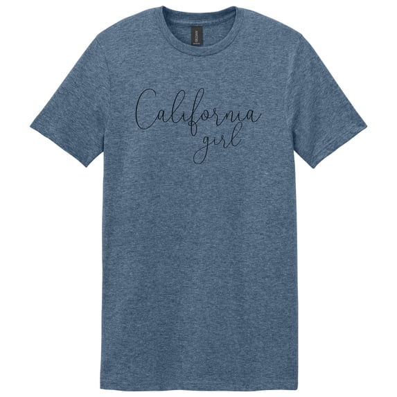 "California Girl Shirt, CA Girl Tee, Gift For Her, Mom Shirt, California Is Home, CA Girl T, State Attire, CA Apparel, California Pride, Stonewash Denim, SMALL"