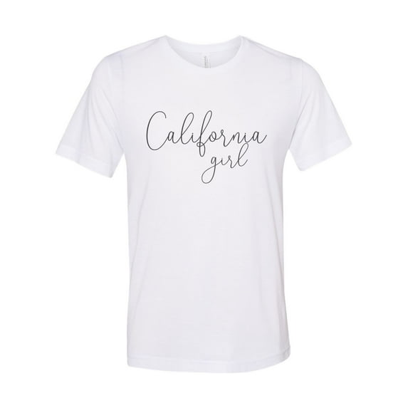 "California Girl Shirt, CA Girl Tee, Gift For Her, Mom Shirt, California Is Home, CA Girl T, State Attire, CA Apparel, California Pride, White, LARGE"