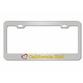 thumbnail image 1 of California Girl Style Metal License Plate Frame Personalized/Car Accessories Car Tag Holder Cover (Chrome/Yellow), 1 of 2