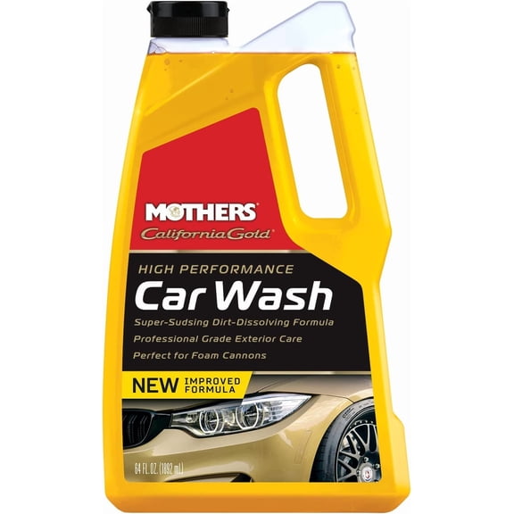 California Gold High Performance Car ash, 64 oz.  pH Balanced, Eco-Friendly, Super-Sudsy, Foam Cannon, Safely Cleans ithout Stripping ax, Sealant or Coating, Removes Dirt & Grime (05664)