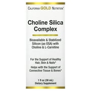 California Gold Nutrition Choline Silica Complex, 1 fl oz (30 ml)