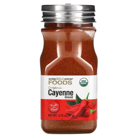 California Gold Nutrition, FOODS - Organic Cayenne, 2.75 oz