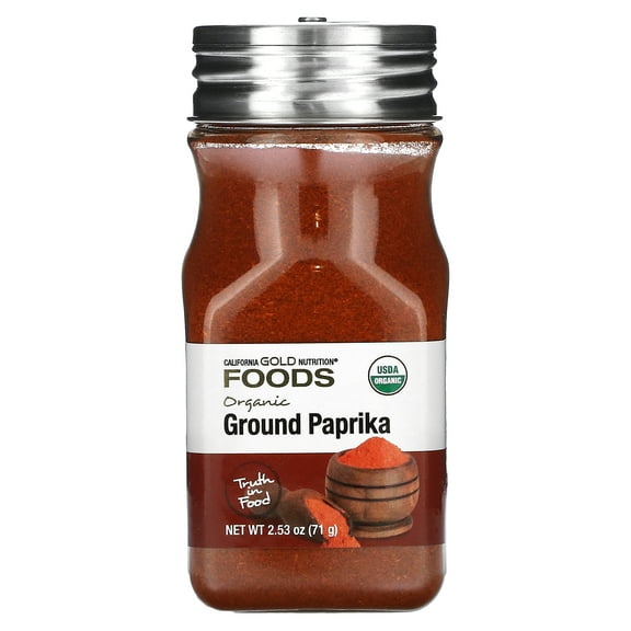 California Gold Nutrition Foods, Organic Paprika, Ground, 2.53 oz (71 g)