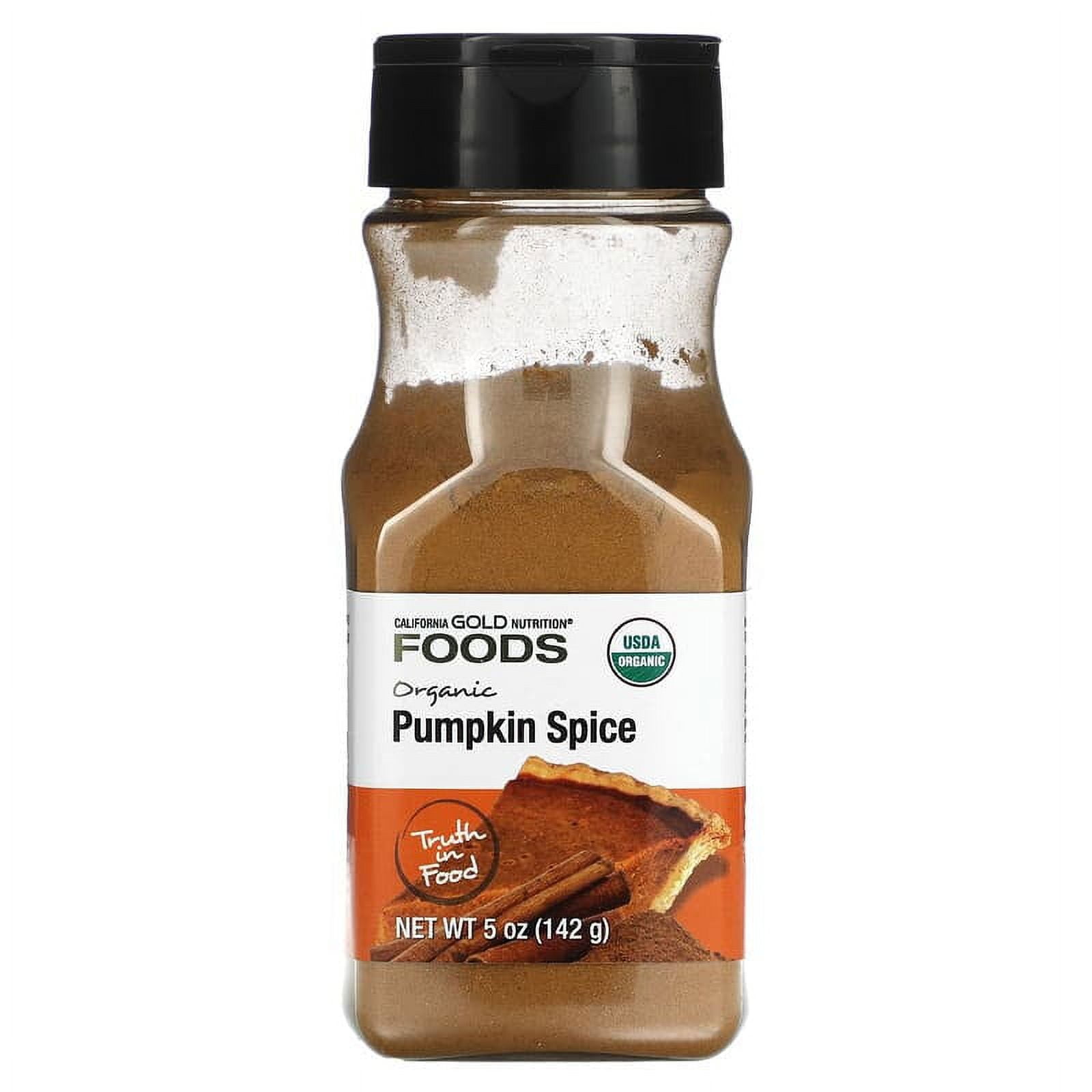 California Gold Nutrition, Foods, Organic Pumpkin Spice, 5 oz (142 g) Pack of 2