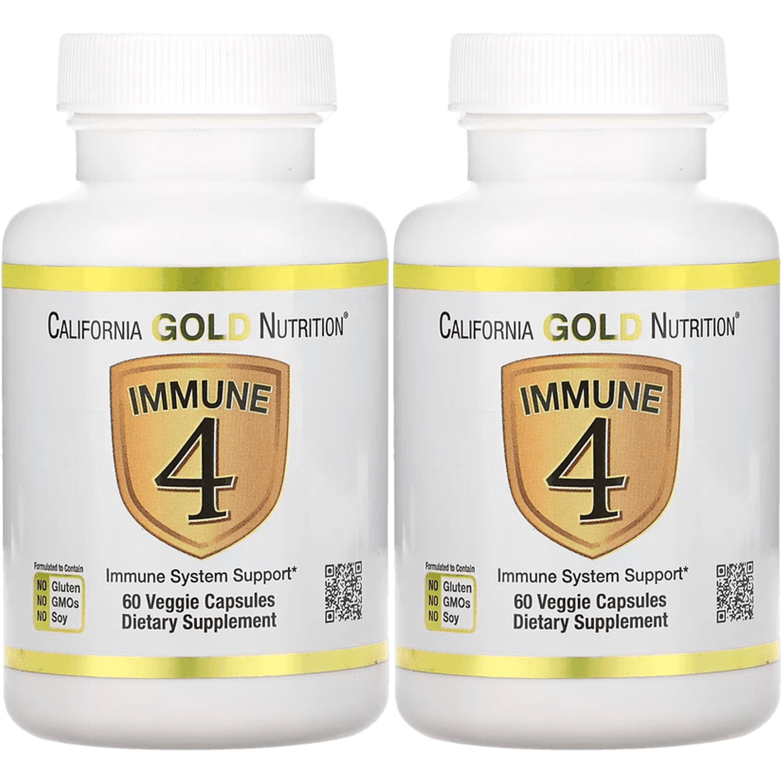 California Gold Nutrition Immune 4 with Zinc, Immune System Support, 60