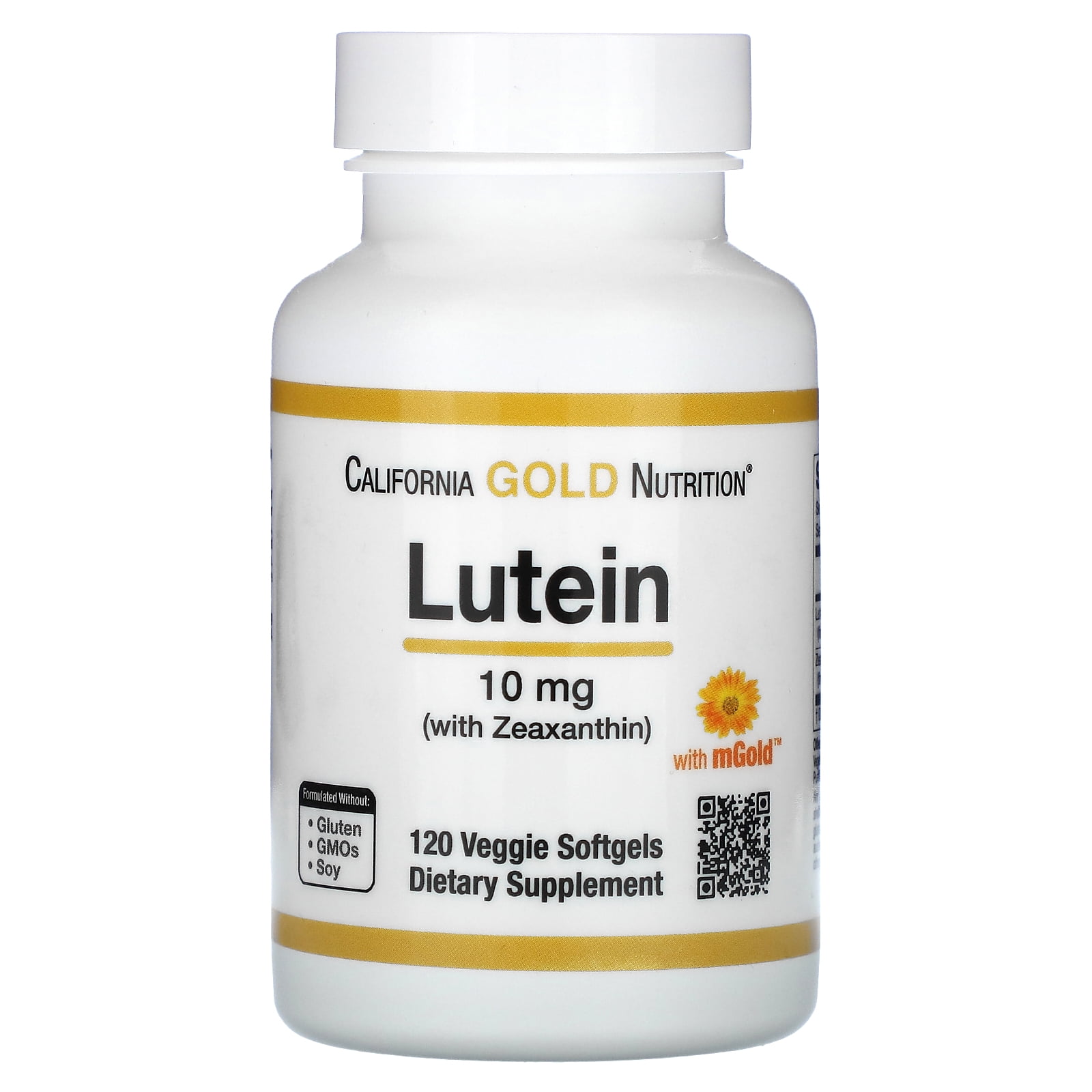 California Gold Nutrition Eye Supplement, Lutein with Zeaxanthin, 10mg ...