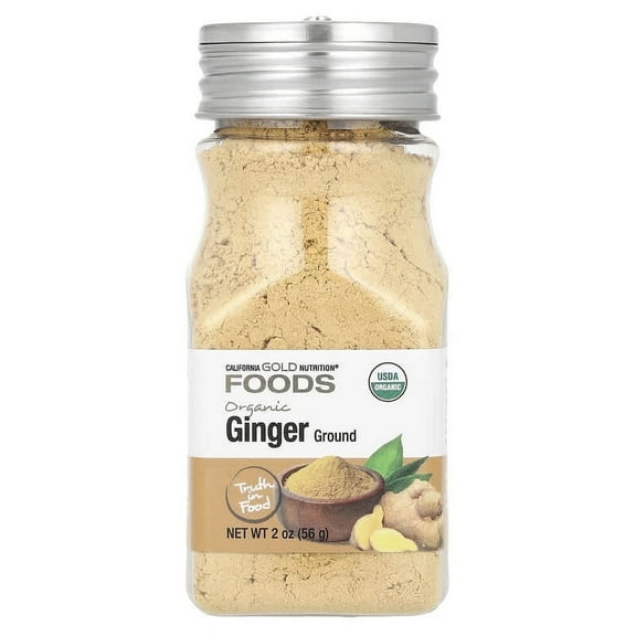 California Gold Nutrition, Organic Ground Ginger, 2 oz