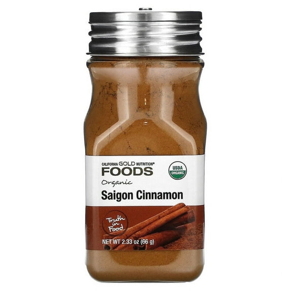 California Gold Nutrition, Organic Saigon Cinnamon, 2.33 oz Pack of 4