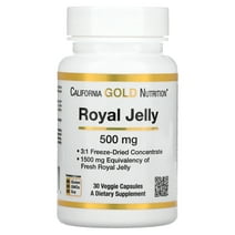 California Gold Nutrition Royal Jelly, Concentrated & Freeze Dried, 500 mg, 30 Veggie Caps
