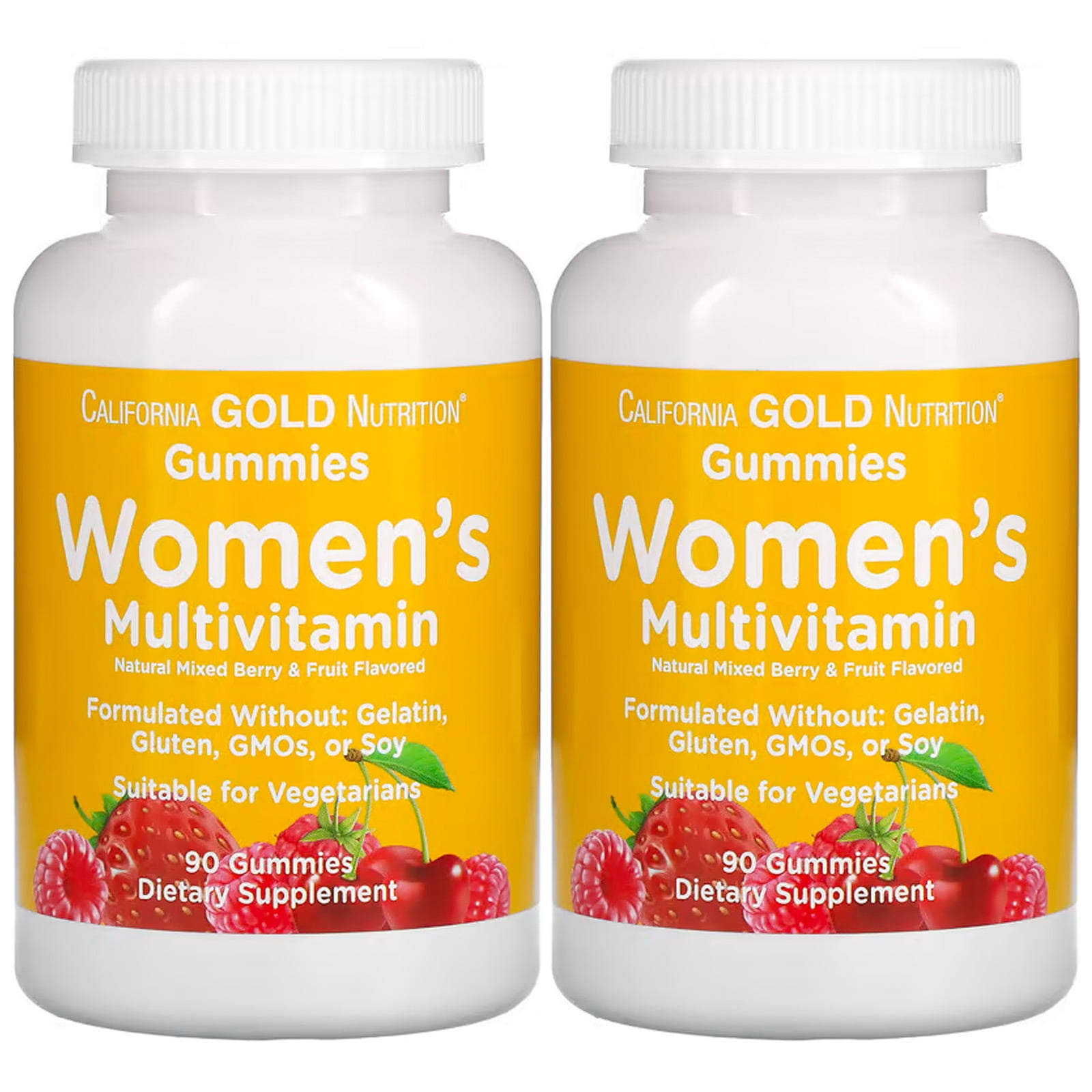 California Gold Nutrition Women’s Multivitamin Gummies, Mixed Berry and ...