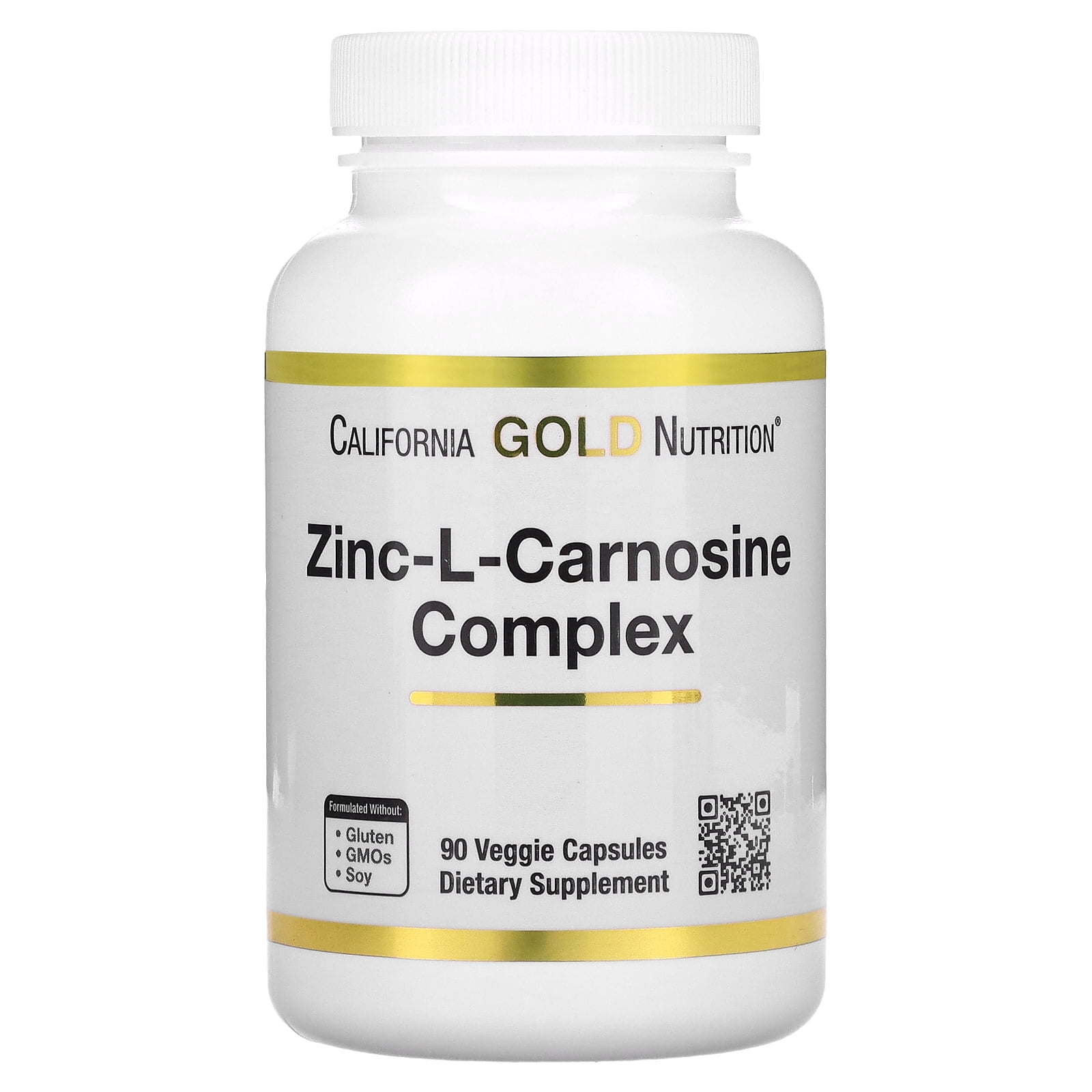 California Gold Nutrition ZincLCarnosine Complex, 90 Veggie Caps