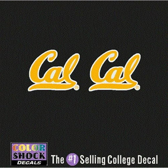 California Golden Bears Decal - Small California Golden Bears Logo - 2 Decals