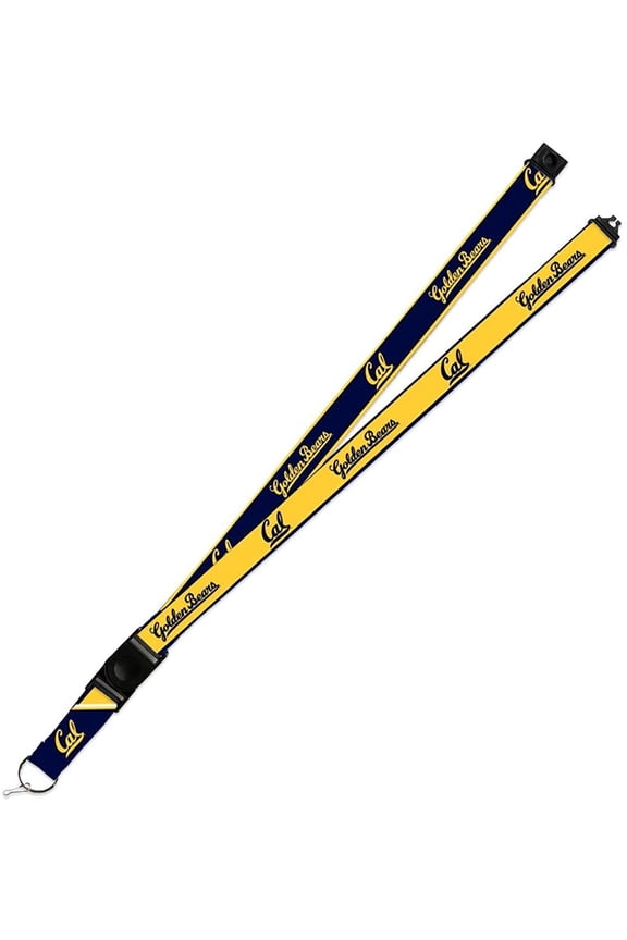 California Golden Bears Lanyard Keychain 2-sided Breakaway Clip University of