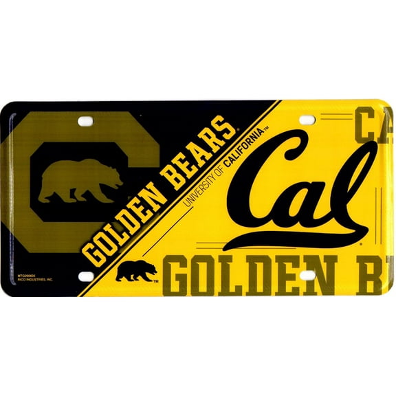 California Golden Bears Metal License Plate