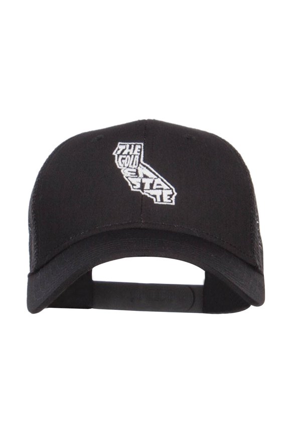 California Golden State Embroidered Trucker Cap - Black OSFM