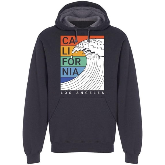 California Has The Perfect Waves Hoodie Men -Image by Shutterstock, Male 3X-Large