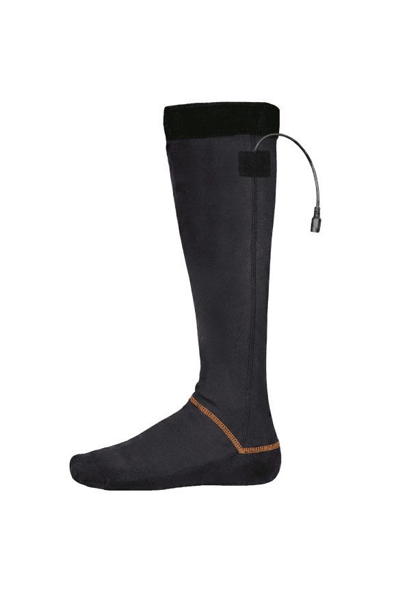 12V Mens Heated Socks Liner w/Y-Harness Black SM