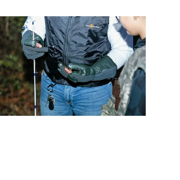 California Heat Outdoor Pro 7V GREEN Gloves in Small Size