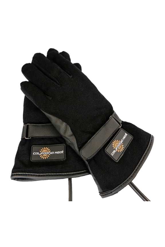 Sportflex 12V Heated Mens Motorcycle Gloves Black SM