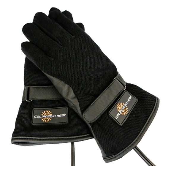California Heat Sportflex 12V Heated Mens Motorcycle Gloves Black XS