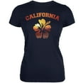 thumbnail image 1 of California Hibiscus Navy Juniors Soft T-Shirt - Large, 1 of 1