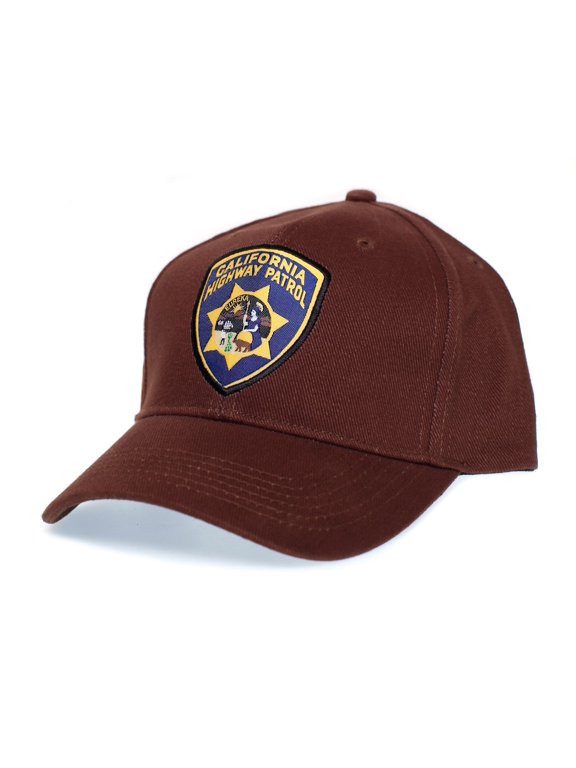 California Highway Patrol Eureka Badge Applique Hat Cap Adult One-Size Multi (Brown)