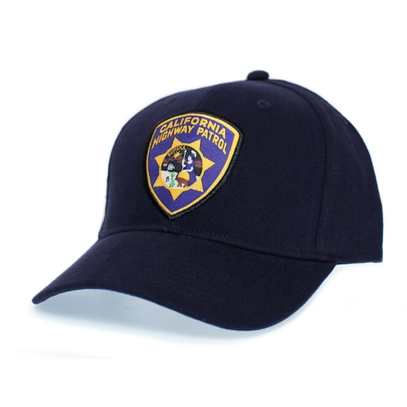 California Highway Patrol Eureka Badge Applique Hat Cap Adult One-Size Multi (Navy)