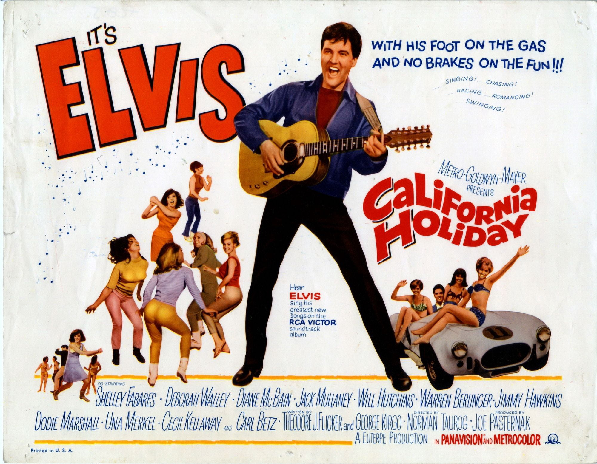 California Holiday (Aka Spinout) Canvas Art - (20 x 16)