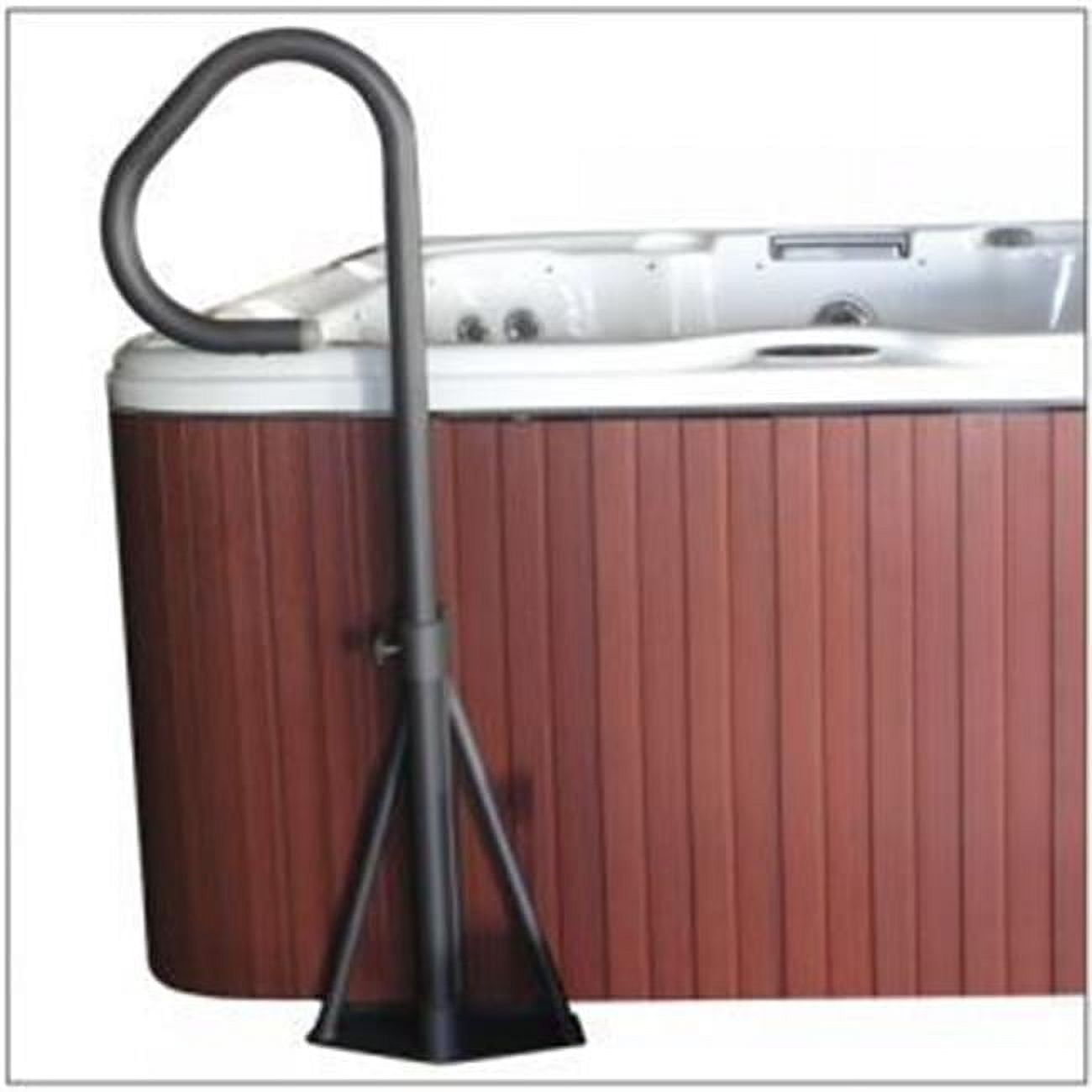 Black Zinc Plated Spa Side Handrail with LED Light