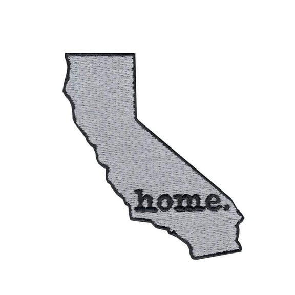 California Home State Iron On Embroidered Patch