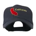 thumbnail image 1 of California Image with Wording Embroidered Cap - Navy OSFM, 1 of 5