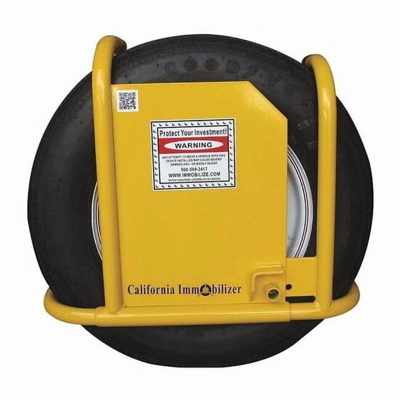 California Immobilizer Wheel Clamp Type B,14 and 15 In. Wheels CI00503