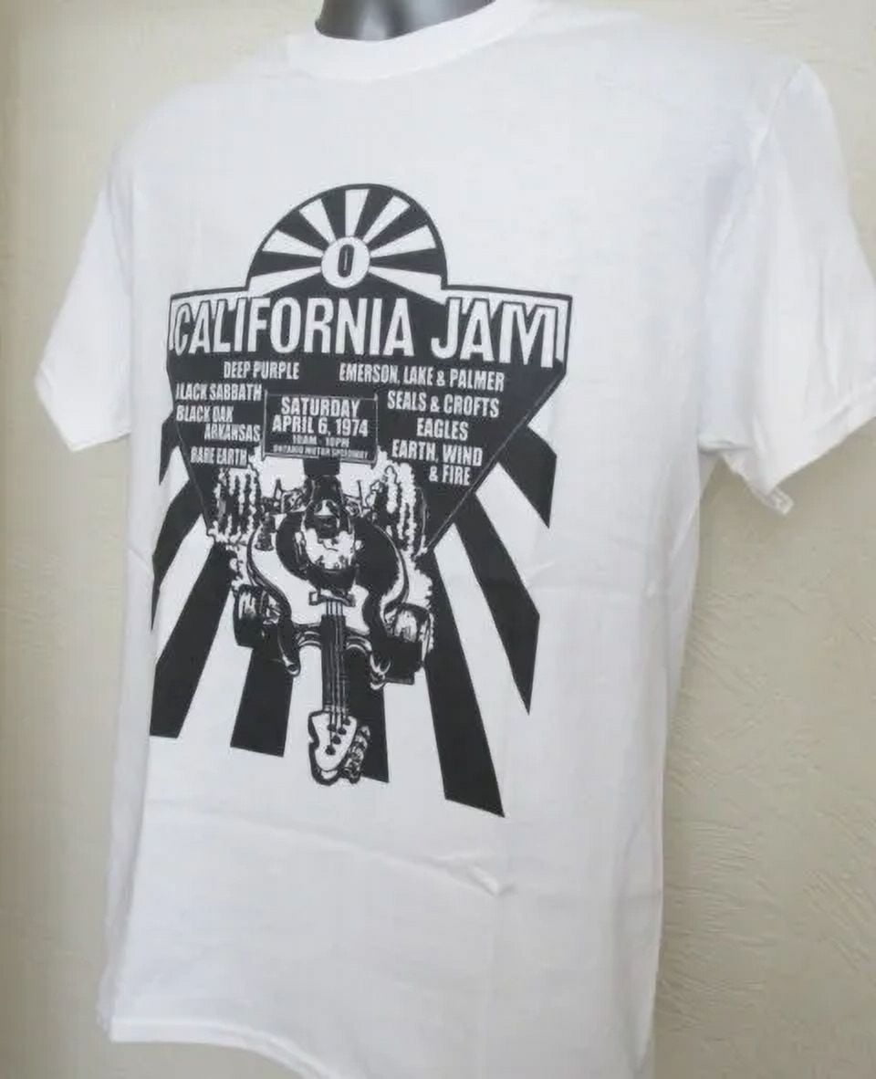 California Jam Poster T Shirt 70s Rock Music Festival Deep Purple The