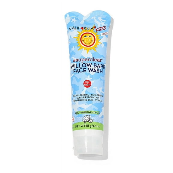 California Kids Face Wash | Gentle Exfoliating Face Wash For Kids + Teens | Mild Salicylic Acid Cleanser For Sensitive Skin | 1.8 oz. / 51 mL