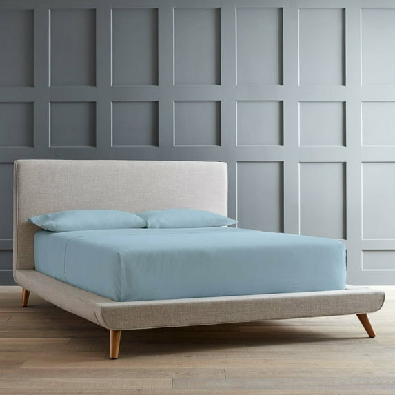 California King - 72" x 84" Size Microfiber Bed Sheets Luxury 1800 Thread Count Brushed Microfiber Sheet Set Super Soft & Silky Feel 18 Inch Deep Pocket - CalKing, Light Blue