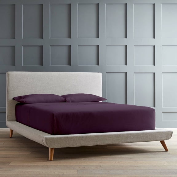 California King - 72" x 84" Size Microfiber Bed Sheets Luxury 1800 Thread Count Brushed Microfiber Sheet Set Super Soft & Silky Feel 18 Inch Deep Pocket - CalKing, Plum