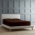 thumbnail image 1 of California King - 72" x 84" Size Microfiber Bed Sheets Luxury 1800 Thread Count Brushed Microfiber Sheet Set Super Soft & Silky Feel 30 Inch Deep Pocket - CalKing, Chocolate, 1 of 6
