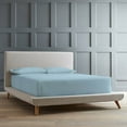 thumbnail image 1 of California King - 72" x 84" Size Microfiber Bed Sheets Luxury 1800 Thread Count Brushed Microfiber Sheet Set Super Soft & Silky Feel 40 Inch Deep Pocket - CalKing, Light Blue, 1 of 6